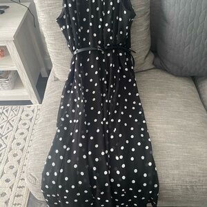 Black and White Polka Dot Dress
